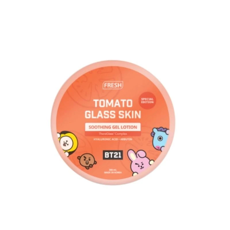 Get up to P50 off for minimum spend of P699 on Fresh with BT21 Tomato Glass Skin